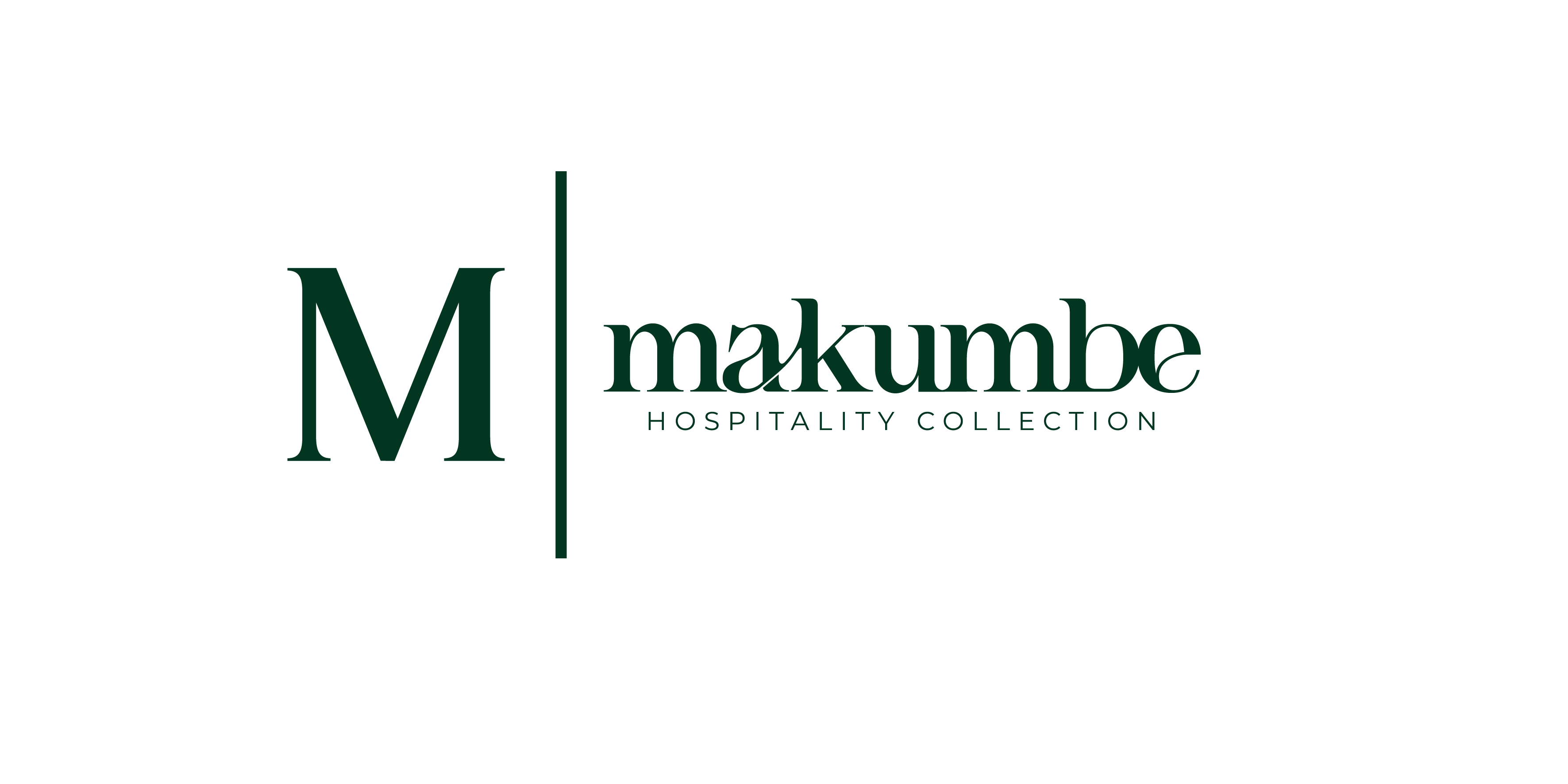Makumbe Hospitality Collection logo featuring elegant typography